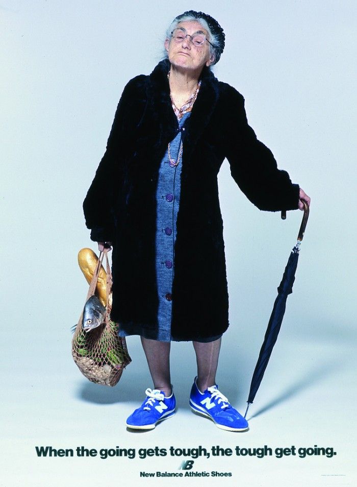 When the going gets tough, tough gets going ad New Balance 